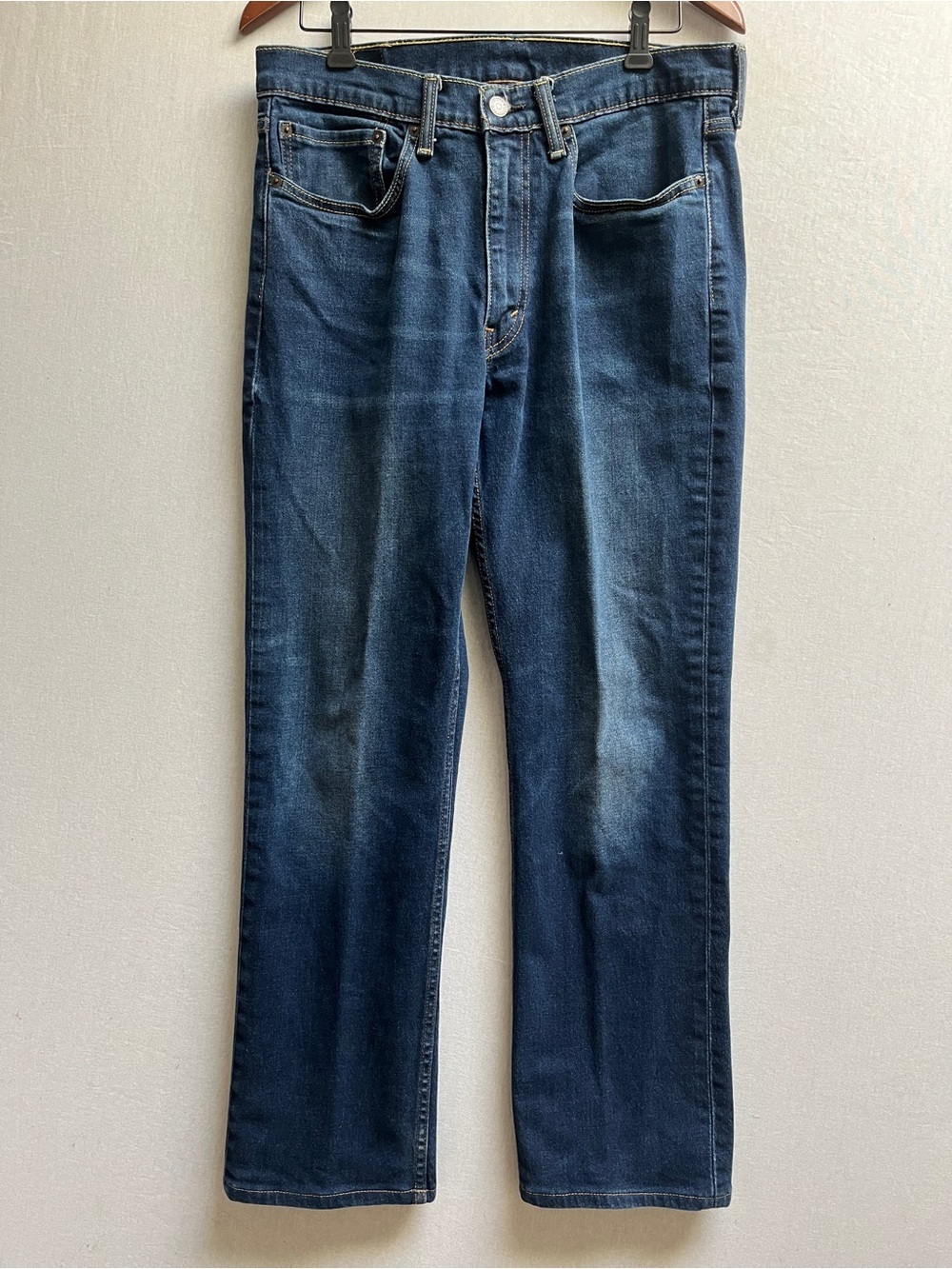Levi's 514 Straight Fit Dark Wash Jeans Men's Sz 34